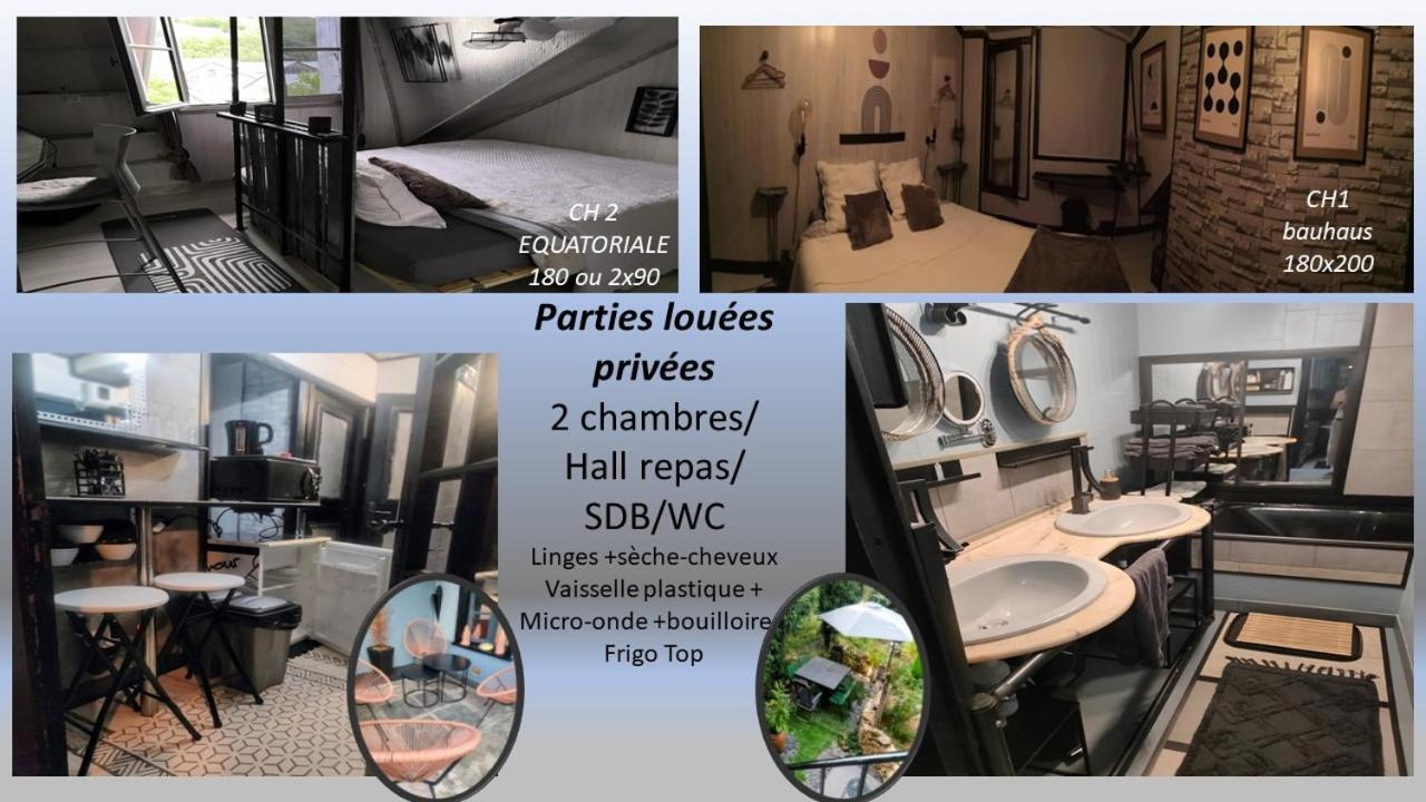 2Ch 4Pers Matelas M De Forme Kitchenette Sdb Wc Au Calme Cote Jardin Tulle Exteriér fotografie